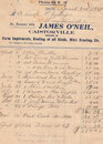 O'Neil's invoice from 1919